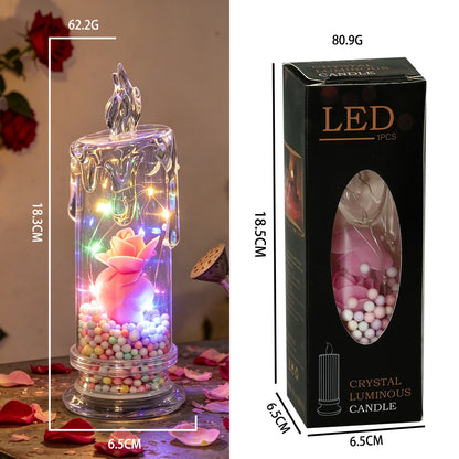 🌹Realistické ružové sviečky – LED ruže na batérie, bez dymu na bytové dekorácie, svadby, večierky a darčeky ✨