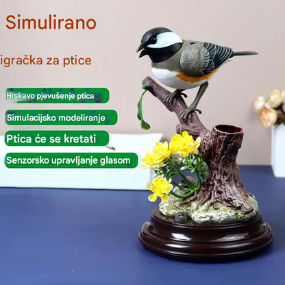 🦜🐦【Kupite 1, dobijte 1 gratis】Simulacija s glasovnim upravljanjem, kreativni slatki ukrasi za ptice s glasovnim upravljanjem, ukrasni ukrasi za sobni stol