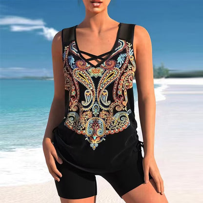 🩱【50% OFF】【S-5XL】🩱Dvojdielne plavky s etnickou potlačou 🌊