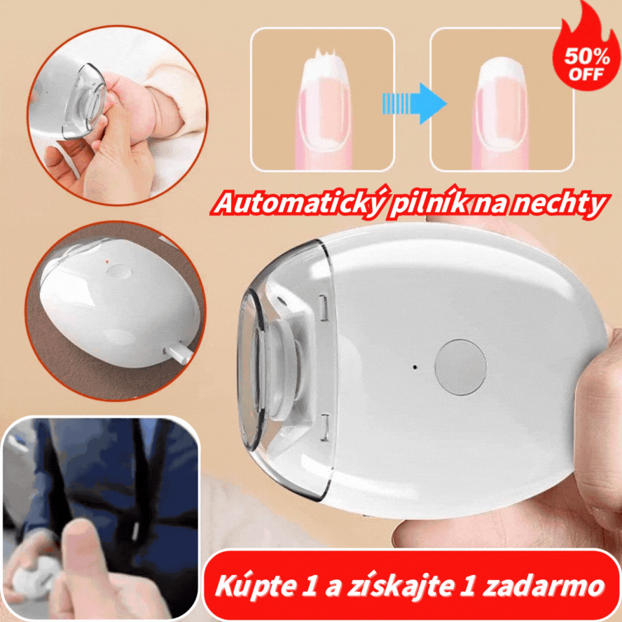 🔥【45% OFF】💅 Ponuda ograničenog trajanja✨ Automatska turpija za nokte za opću upotrebu 1, sigurna i nježna njega noktiju 👶🔧