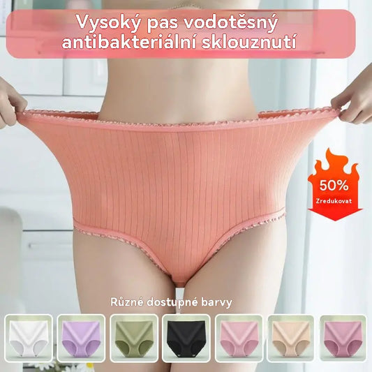 💖【8 kusů 580 Kč】【35-100 kg】Poslední den 50% sleva - Antibakteriální a voděodolné spodní prádlo s vysokým pasem