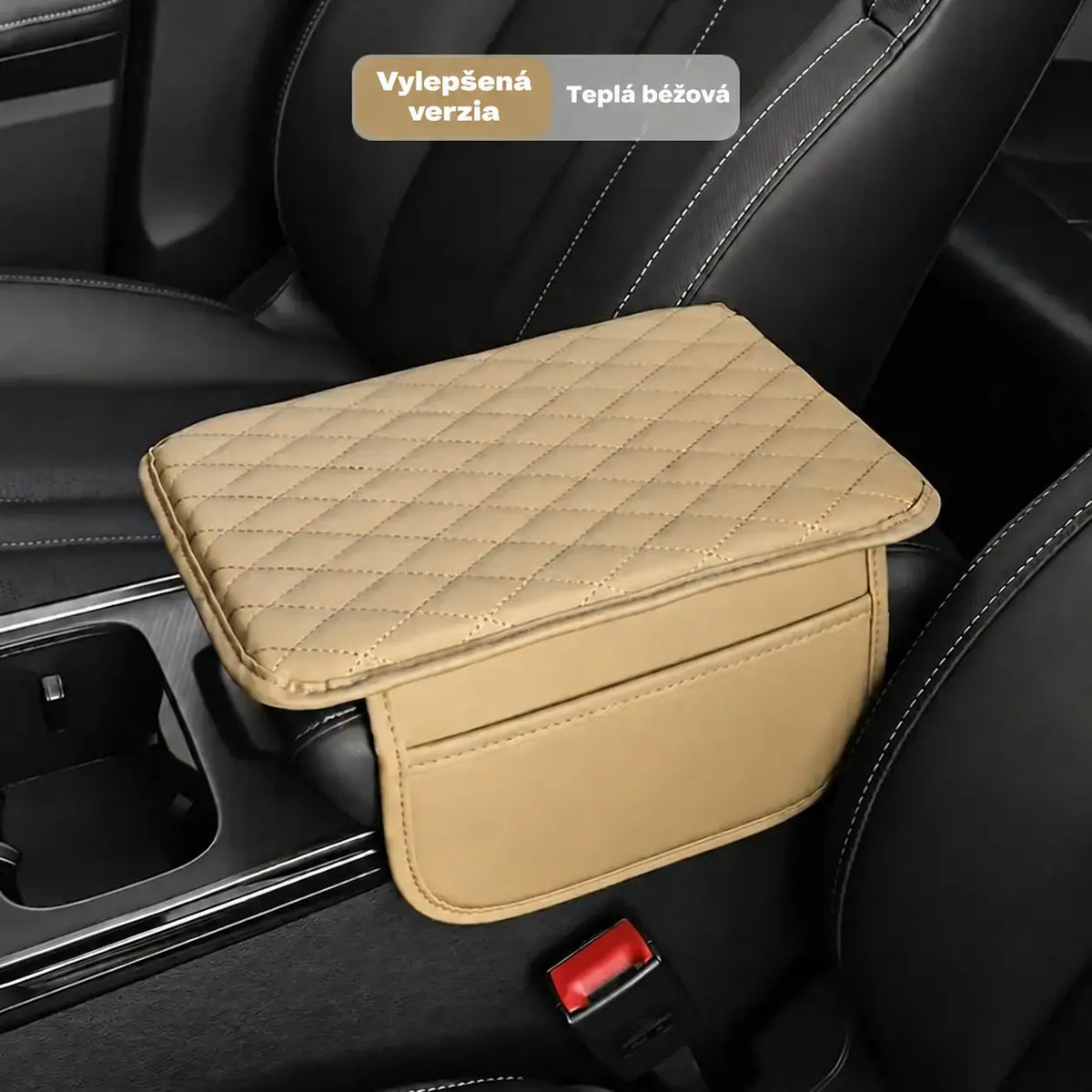 🚗💺【1 kus】Univerzálna kožená podložka na zdvihnutie lakťovej opierky v aute – vyššia, širšia a dlhšia, s pamäťovou penou, vhodná na všetky ročné obdobia.