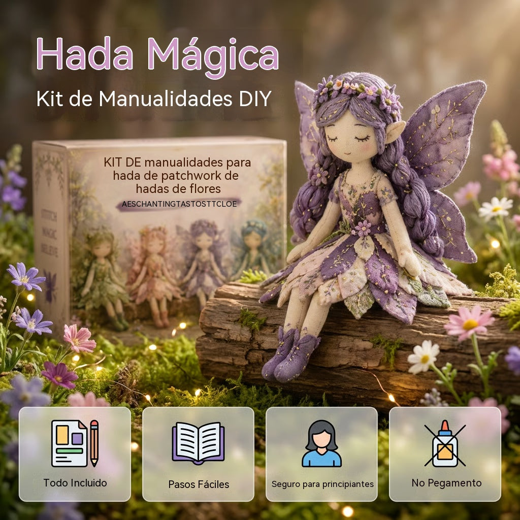 🌸50% kedvezmény - Mesebeli varrás sorozat - Saját készítésű patchwork tündérbaba készlet✨👼