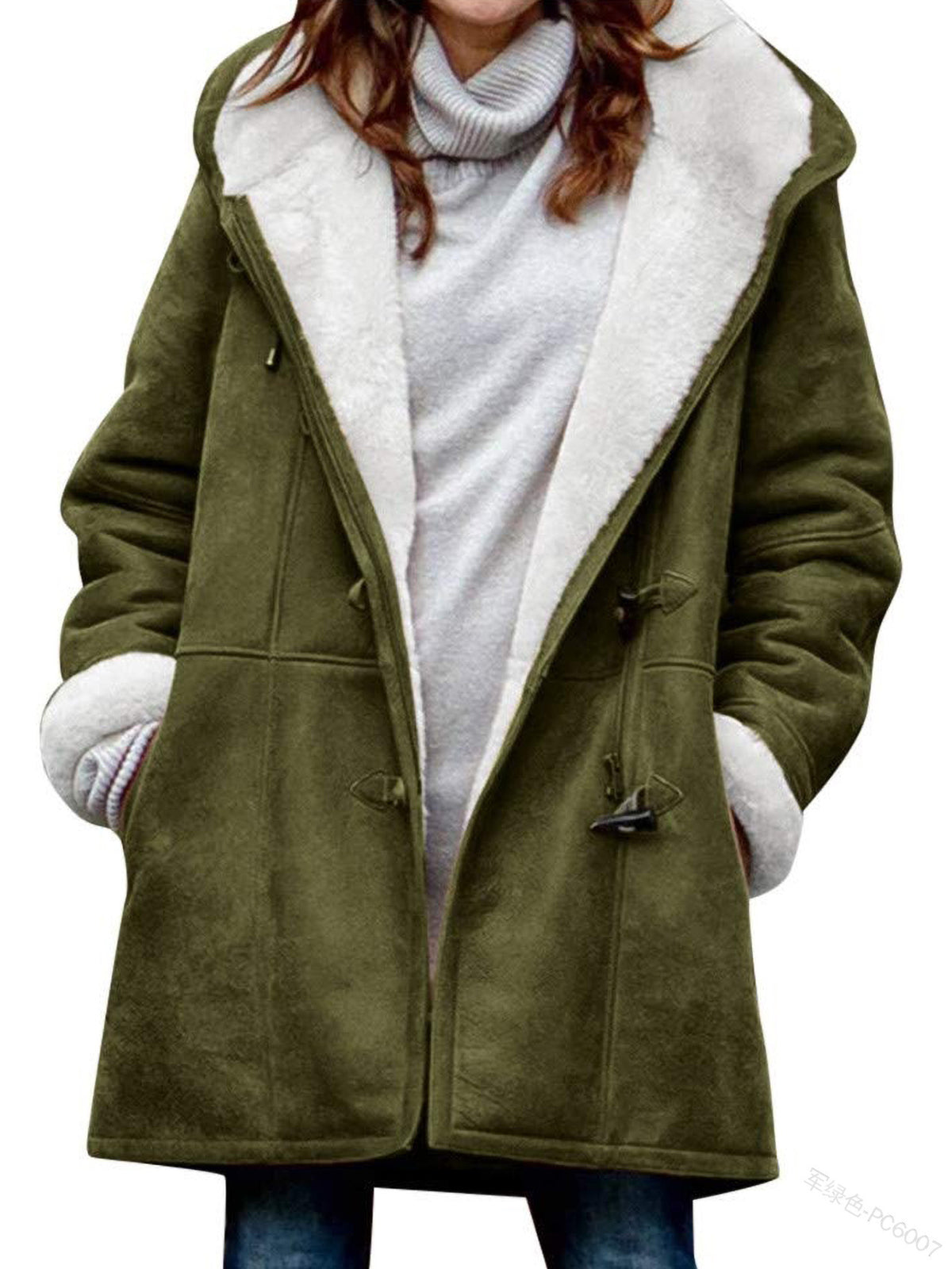 🥼🐏💖【Új téli kollekció – 50% kedvezmény】【S–5XL】2026-ös stílusos és meleg női velúr dzseki gyapjúbéléssel – lezser téli kabát