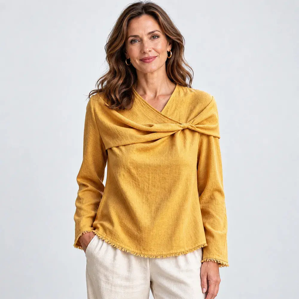 ✨【S–3XL / 6 szín】Stílusos női felső - elegáns és kényelmes, tökéletes mindennapi viseletre!