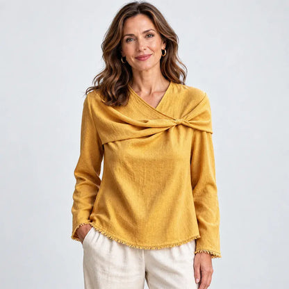 ✨【S–3XL / 6 szín】Stílusos női felső - elegáns és kényelmes, tökéletes mindennapi viseletre!