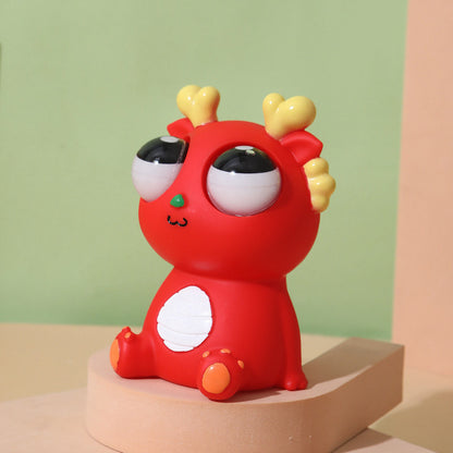 🔥Hity prodejů🔥Hračka na úlevu od stresu Pop-Eyed Dragon - Stlačitelná figurka draka s vyvalenýma očima