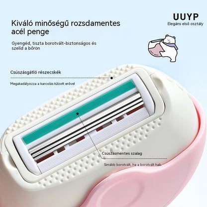 🔥Hordozható 3 rétegű szőrtelenítő forgó fedéllel