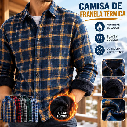 👔【L-5XL】Az új, kétoldalas bársony thermo ing őszi és téli viseletre, divatos és sokoldalú.