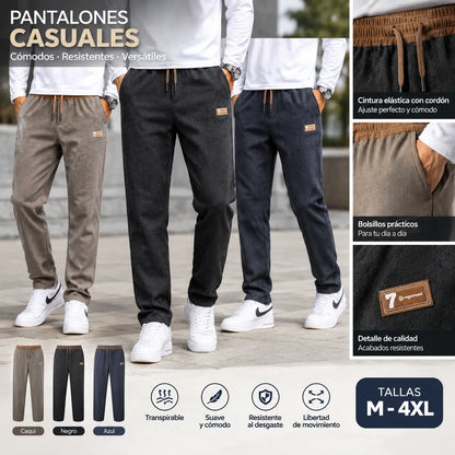 🔥🔥【M-4XL】Nuevos pantalones casuales de primavera para hombre 2026