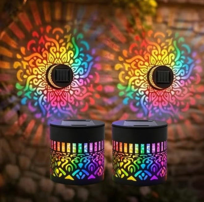 💡🦋🔥Vásárolj egyet, kapsz egyet ingyen🔥Napenergiás Mandala Projektor Kültéri Lámpa