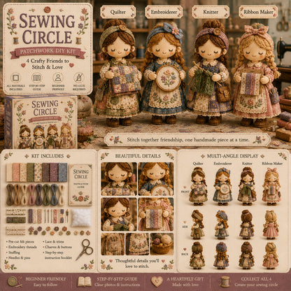 🎁Posledný deň: Využite zľavu 49 %! 🧵 Miniatúrna patchworková sada zo série Miniature World.