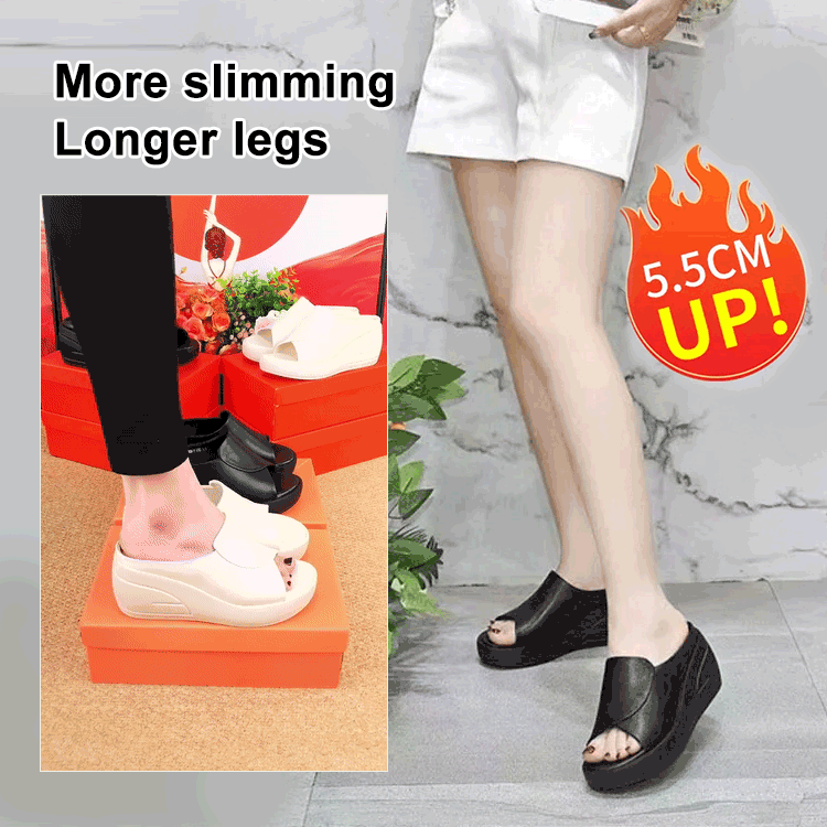 💥【Kup 1, a 1 dostaniesz gratis】【30% ZNIŻKI】🔥[Obcas 5,5 cm] 【35-42】Sandały na koturnie z miękką podeszwą