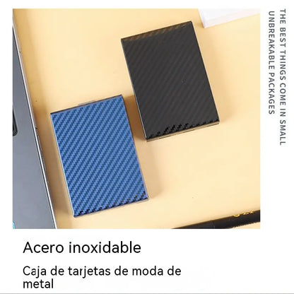 🛡️✨ Etui na karty ze stali nierdzewnej z ochroną RFID – portfel chroniący przed rozmagnesowaniem, kompaktowy i poręczny 💳