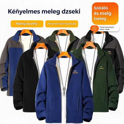 🔥🔥【XL-5XL】Férfi Shaker dzseki – Vastag, bélelt, szélálló, meleg téli felsőruházat