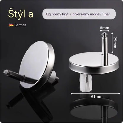 🚽【2 páry, celkom 4 kusy】 Univerzálne kúpeľňové doplnky ----💦✨skrutkové svorky na upevnenie toaletného sedadla.