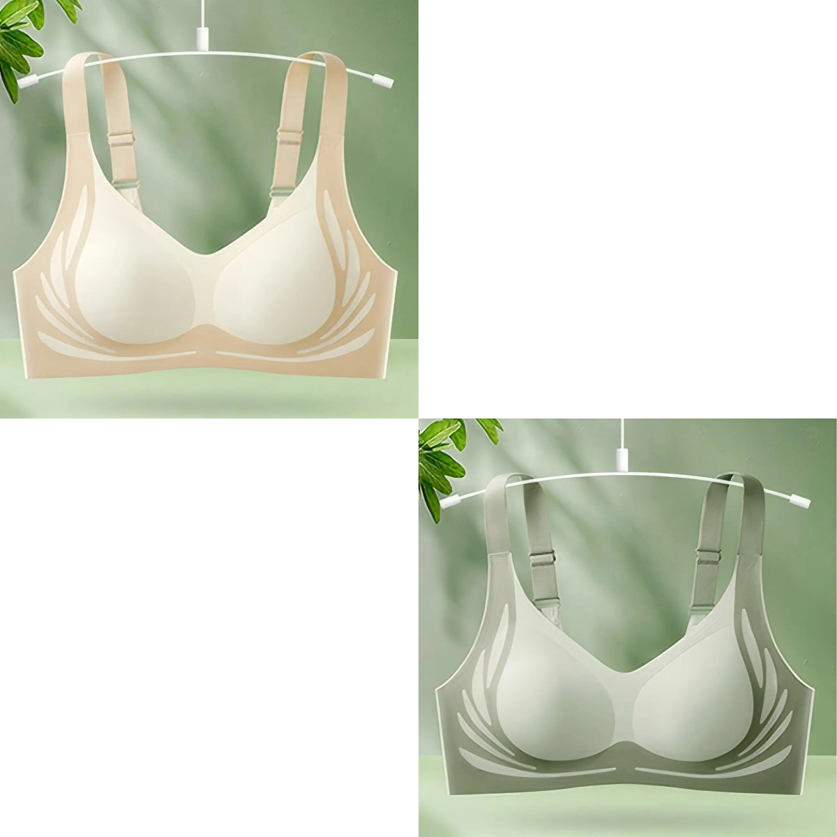 【30%off】😍【2 darabos készlet】Egyrészes vezeték nélküli női melltartó❤️【40-85kg】