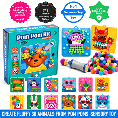 🎁 Una caja de regalo para pequeños artistas. Sin pegamento 🚫 ni manos manchadas 🙌. Desarrolla una concentración e imaginación excepcionales ✨.