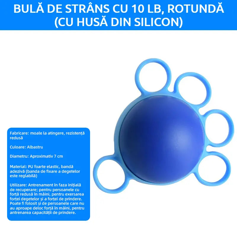 Ortopedska žoga za regeneracijo prstov in roke s fiksacijskimi obroči, pripomoček za krepitev moči in gibljivosti za starejše ali po kapi