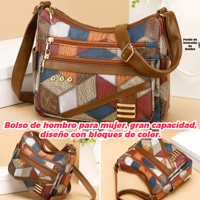 👜【45% OFF】🔥 Bolso de hombro a juego de color de cuero suave de PU de nueva moda