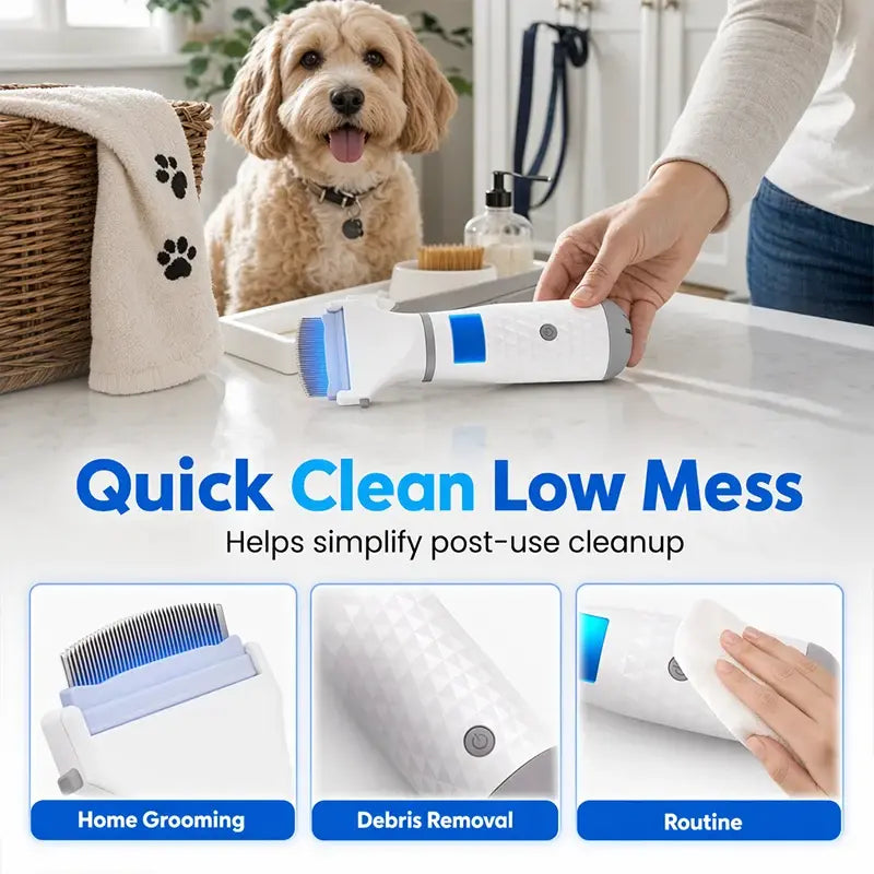 Elektrický hrebeň na blchy a vši pre domáce zvieratá | Bez chemikálií, okamžité odstránenie parazitov, bezpečná starostlivosť o citlivú srsť 🐶🐱