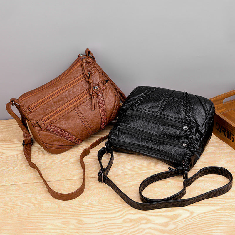 🔥😍Špeciálna ponuka obmedzeného trvania👜 2026 nová retro dámska kožená taška cez rameno z mäkkej kože