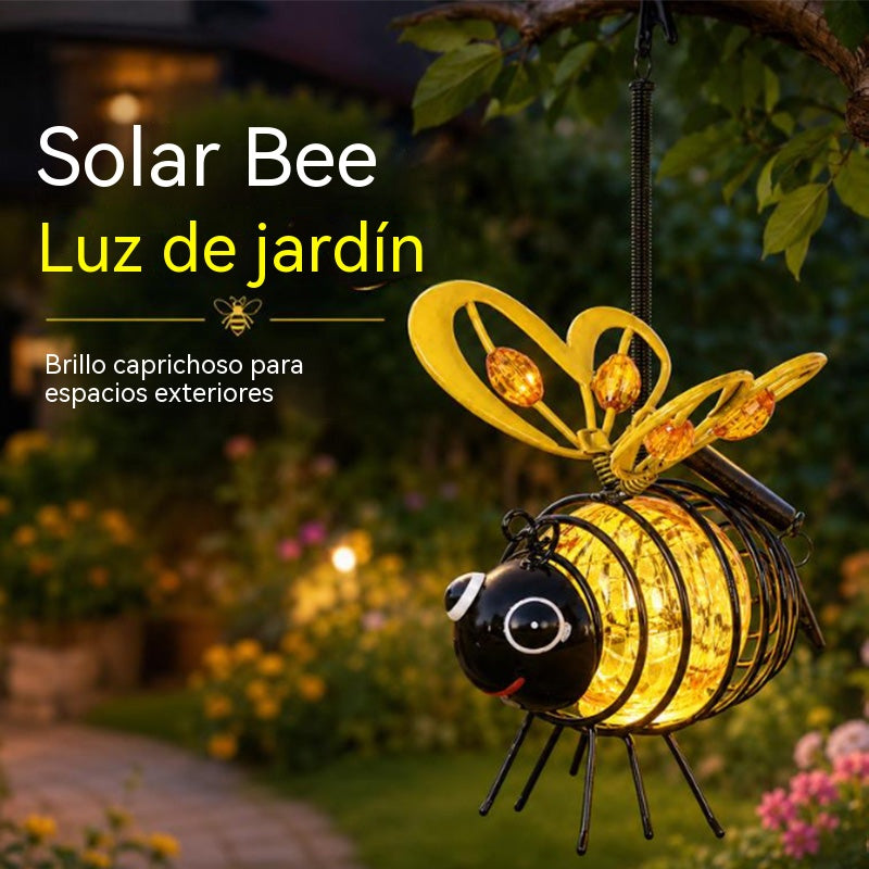 【 2 darabos készlet】🐝 Méh alakú kültéri függő napelemes lámpa