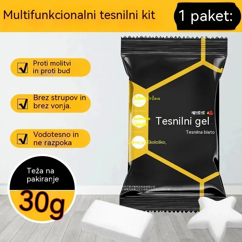 【10 enot po 23 eur】🔧 Beli vodoodporni tesnilni kit – Popravlja luknje, stene in cevi klimatskih naprav 💧🏠