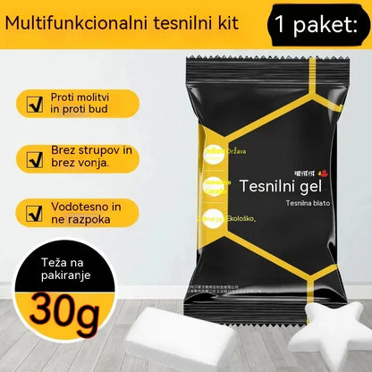 【10 enot po 23 eur】🔧 Beli vodoodporni tesnilni kit – Popravlja luknje, stene in cevi klimatskih naprav 💧🏠