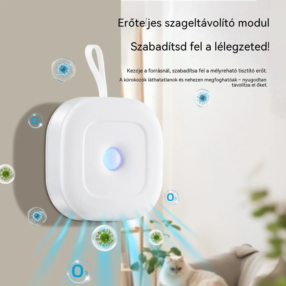 Okos kisállat szagtalanító akasztópánttal
