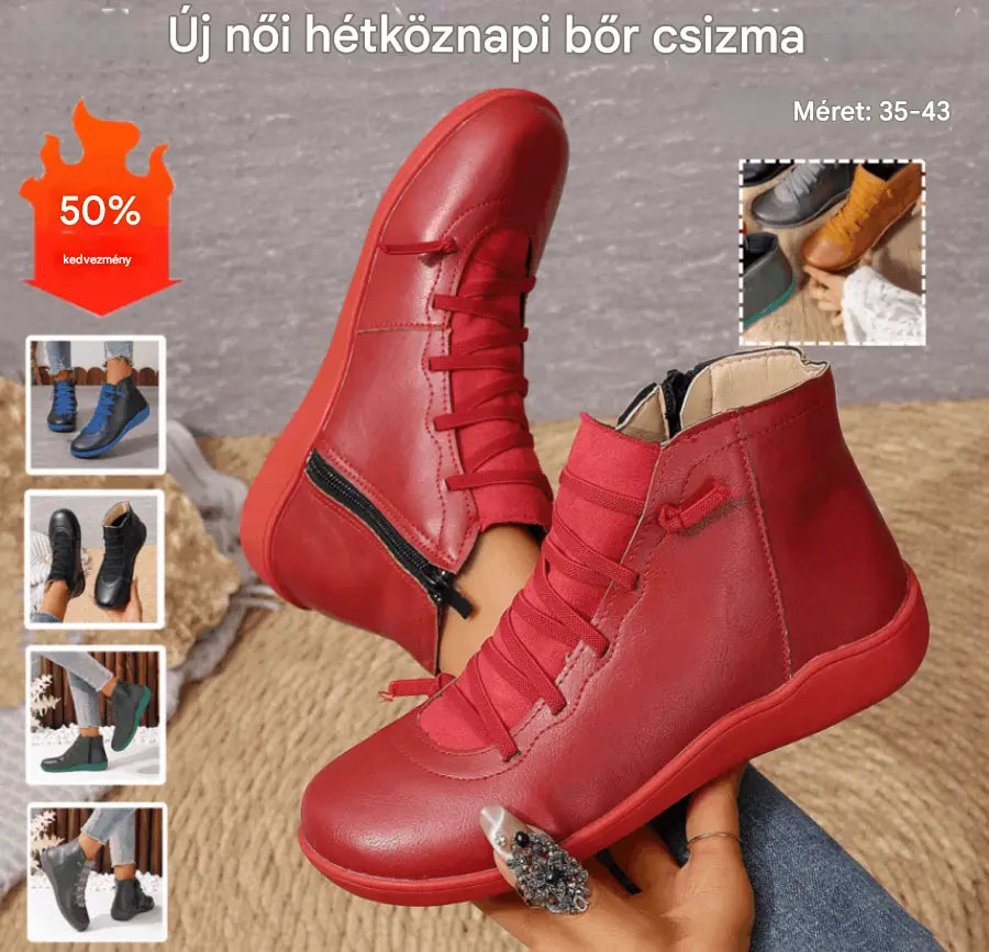 🔥🌸【35-43】Új divatos női Martin csizma nagy méretben