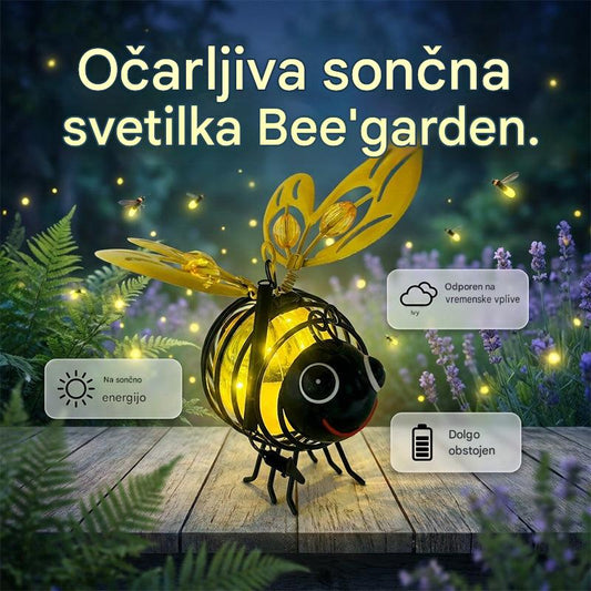 🌙🍃Viseča solarna svetilka v obliki čebele - topel jantarni sijaj, brez utripanja, idealna za vrtne zabave, kampiranje ali otroške sobe 🌞🌜