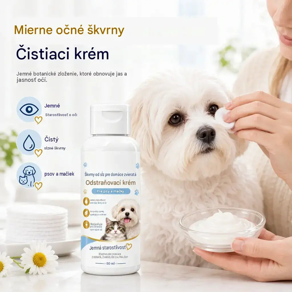 2 fľaše za 23 eur🐶Krém na odstránenie škvŕn od sĺz od domácich zvierat