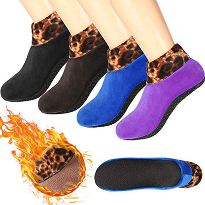 📢📢Špeciálna ponuka s obmedzeným trvaním!!!🧦【4 páry】Protišmykové tepelné ponožky na domáce použitie