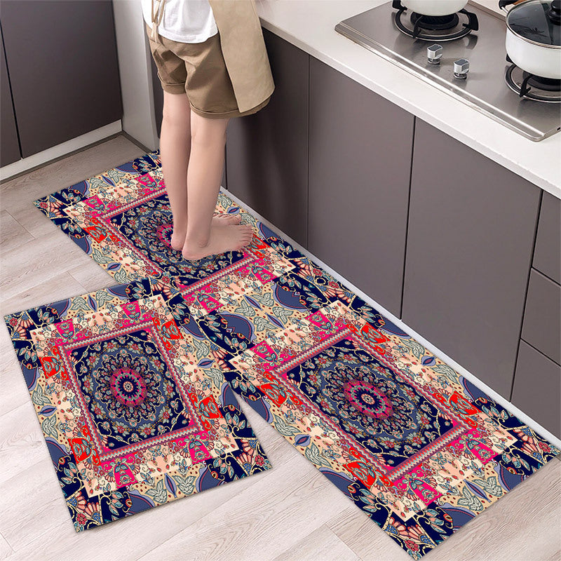 💥49% kedvezmény 【2 darab】🌺Csúszásmentes konyhaszőnyeg nedvszívó hosszú konyhaszőnyeg【40*60cm+40*120cm】