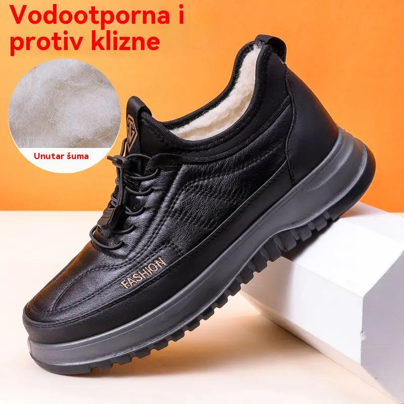 ⛄🔥【39-45】2026 Muške zimske ležerne sportske cipele, prava koža, vodootporne, mekani potplat i baršun, nove