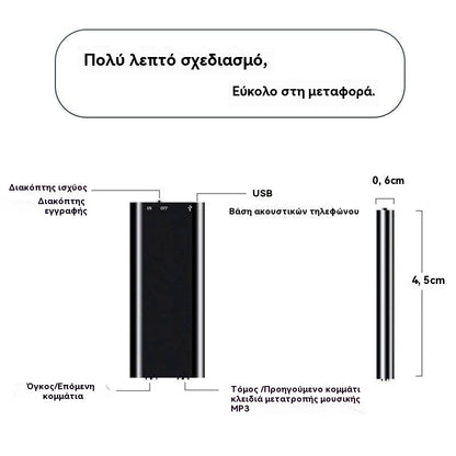 🔥😍Ειδική προσφορά περιορισμένης διάρκειας🔥Μίνι συσκευή εγγραφής φωνής με έξυπνη φωνητική ενεργοποίηση