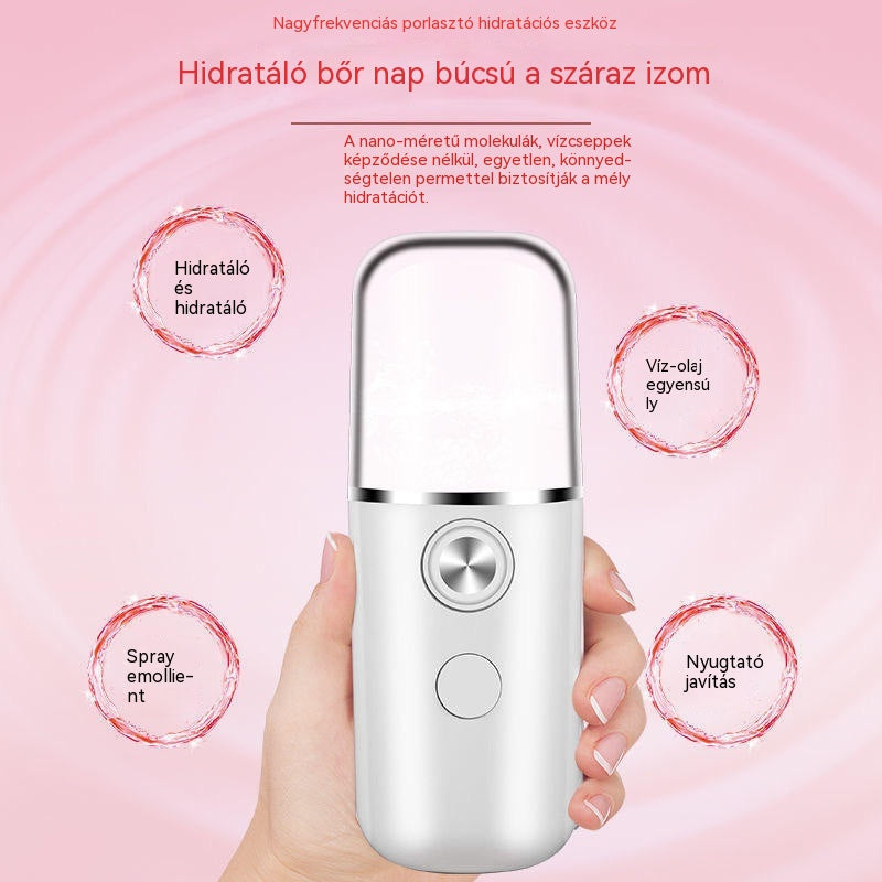 💦【2 darab】Nano Spray Hidratáló Eszköz | Azonnal mélyen behatol a bőrbe, hidratál anélkül, hogy tönkretenné a sminket✨