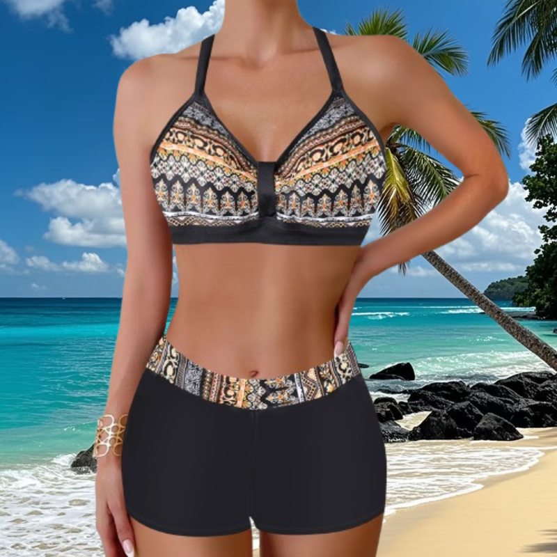 🏖️👙【S-5XL】🌴 Kupaći kostim s printom, savršen za odmor na plaži - brzo se suši, udoban je i prozračan ✨