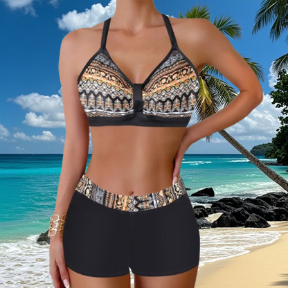 🏖️👙【S-5XL】🌴 Kupaći kostim s printom, savršen za odmor na plaži - brzo se suši, udoban je i prozračan ✨