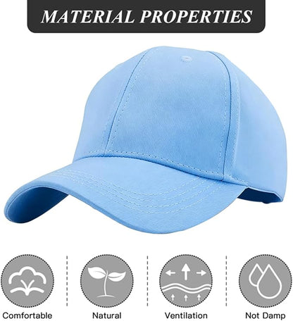🧢Дамска бейзболна шапка с висока периферия, дишаща UV 50+, подходяща за бягане, голф и спорт.