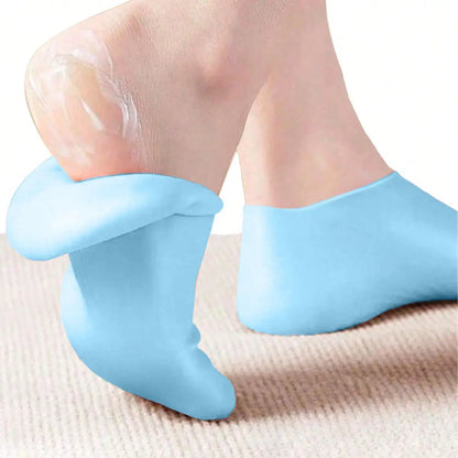 🔥¡Oferta 1+2! 👣 Mascarilla hidratante para pies, calcetines exfoliantes de silicona y calcetines protectores para la playa (3 pares)