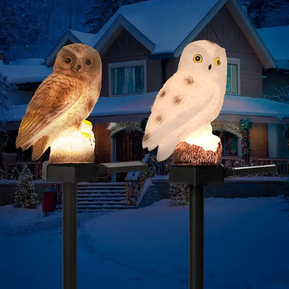 [Vásároljon egyet, kapjon egyet ingyen] 🦉 Dekoratív napelemes bagolyfény – Vigyen meleg fényt kertjébe