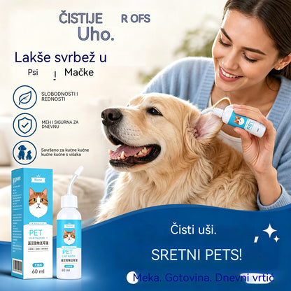 🐶🐱 Sredstvo za čišćenje ušiju za ublažavanje svrbeža ušiju kod pasa i mačaka.