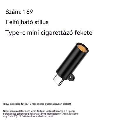 ✅ 7200 Kč za dva kusy 🔥TYPEC Mini Mobiltelefon Szélálló Volfrámszálas Fújós Szivargyújtó