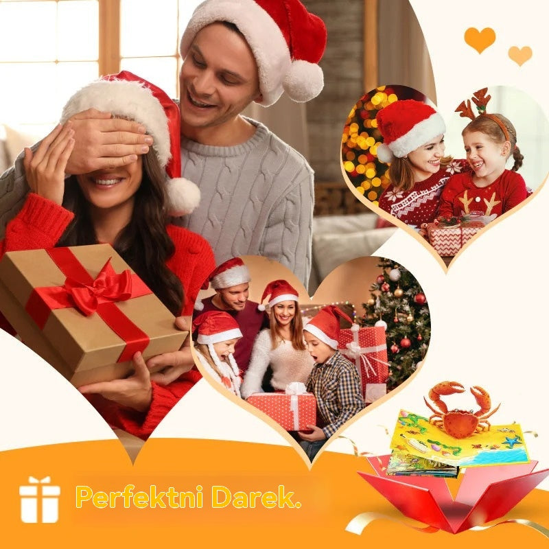【Kupte 2, získejte 2 zdarma】4 kusy 🎁🎁 3D vyskakovací kniha se zvířaty