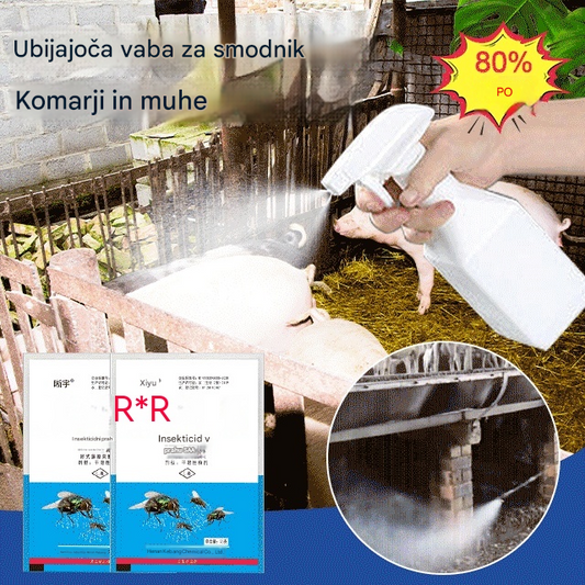 🦟Posebej zasnovan za ubijanje komarjev in muh na kmetijah, eno pakiranje ubija bolhe/kobilice/ščurke/muhe/komarje!