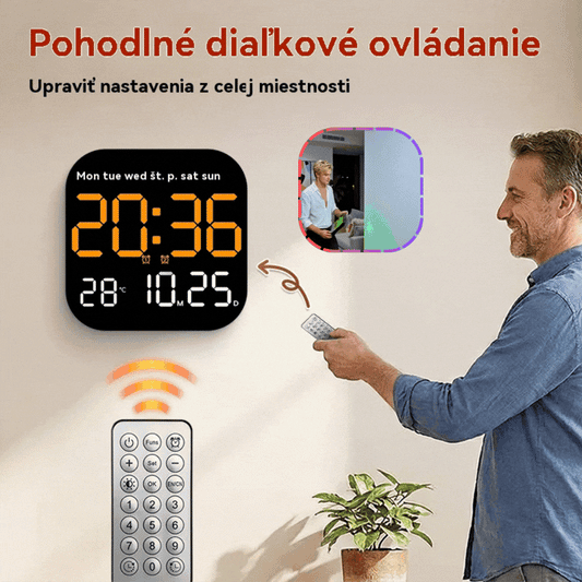 🕰️Eladások meghaladták az 50 000 darabot! 🛏️Időben korlátozott 40% kedvezmény! Digitális óra otthoni és irodai használatra.