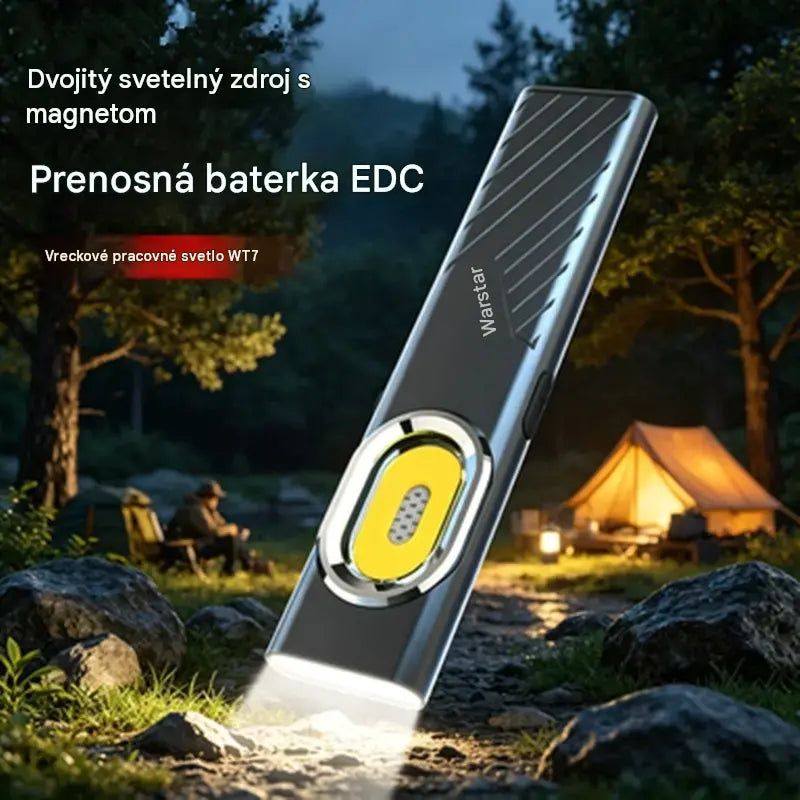 🔥🔦 Mini COB LED svetlo s magnetom a sponou — Svieti bez toho, aby zaberalo miesto