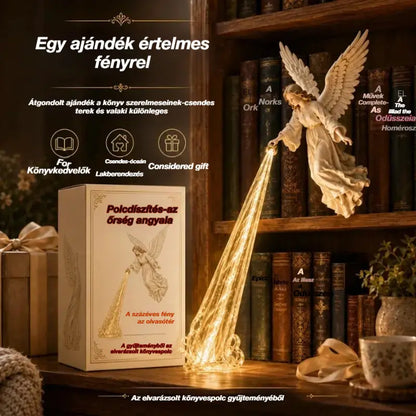🎃🔥 3D angyalos dekoratív LED világítás | Fantázia megvilágított könyvespolc dekoráció